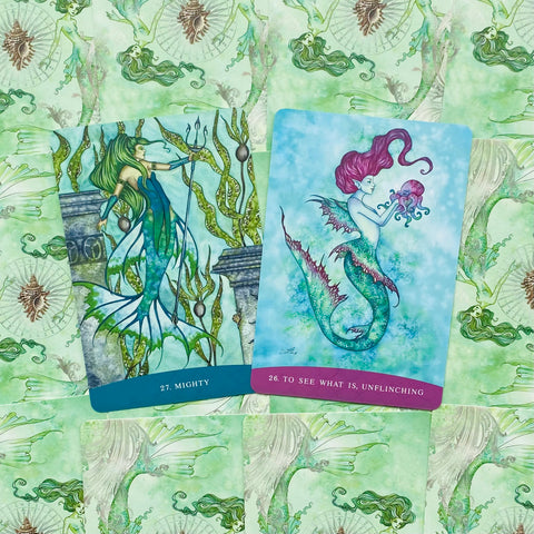 Sisters of the Sea Card Deck Mermaids Magic Blue Angel By Lucy Cavendish