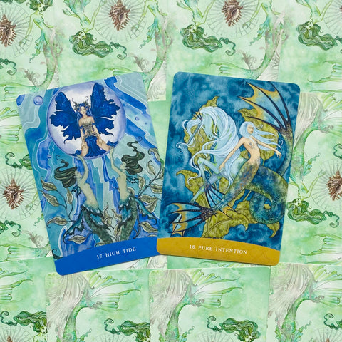 Sisters of the Sea Card Deck Mermaids Magic Blue Angel By Lucy Cavendish