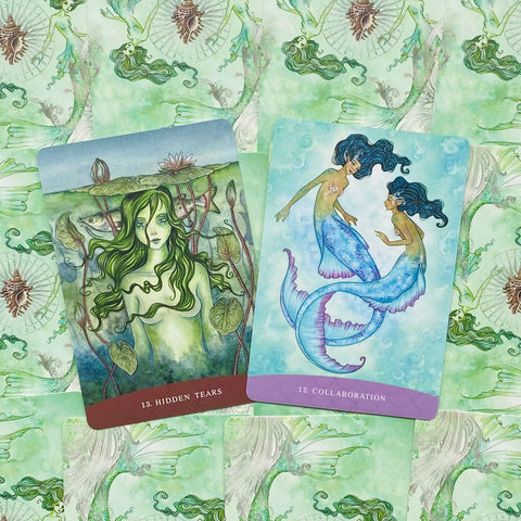 Sisters of the Sea Card Deck Mermaids Magic Blue Angel By Lucy Cavendish