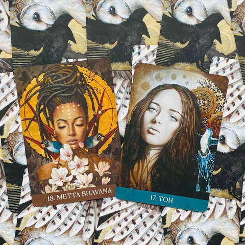 Medicine Heart Oracle Cards Deck & Guidebook Blue Angel  With Bag