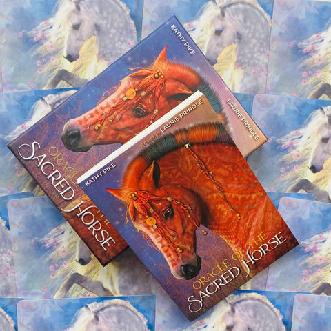 Oracle Of The Sacred Horse Cards Deck And Guidebook Blue Angel