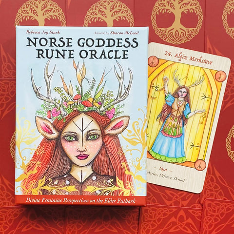 Norse Goddess Rune Oracle Cards Deck And Guidebook Feminine Blue Angel