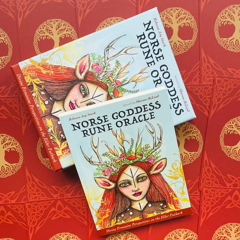 Norse Goddess Rune Oracle Cards Deck And Guidebook Feminine Blue Angel