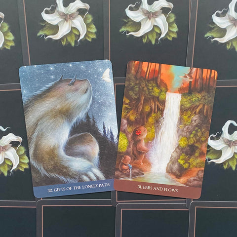 Into The Lonely Woods Oracle Cards Deck Blue Angel Esoteric Lucy Cavendish