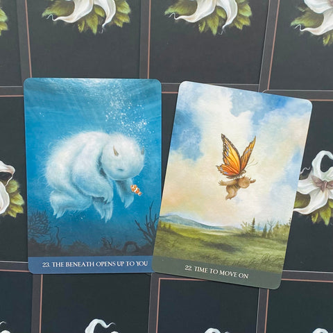 Into The Lonely Woods Oracle Cards Deck Blue Angel Esoteric Lucy Cavendish