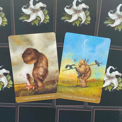Into The Lonely Woods Oracle Cards Deck Blue Angel Esoteric Lucy Cavendish