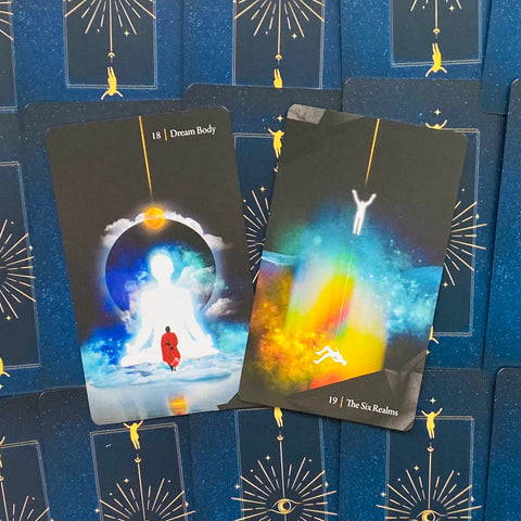 Lucid Dreaming Lucid Living Oracle Cards Deck Burton Esoteric Red Wheel