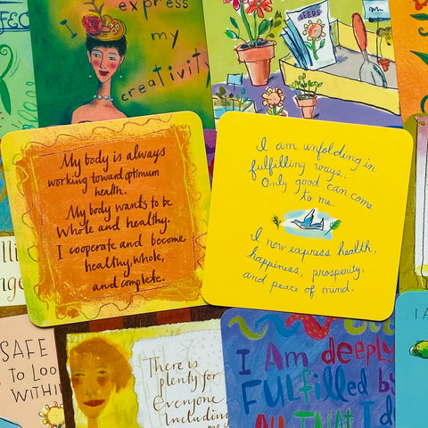 Affirmation Cards Deck – Power Thought Oracle With Bag