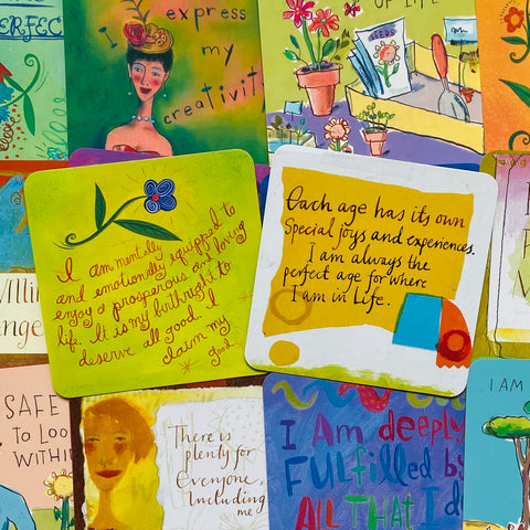 Affirmation Cards Deck – Power Thought Oracle With Bag
