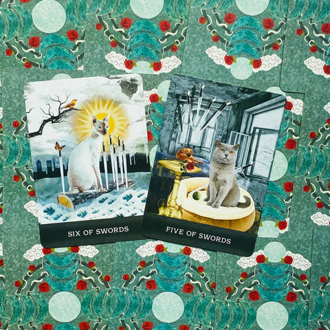 Grimalkin'S Curious Cats Tarot Cards Deck & Guidebook With Bag
