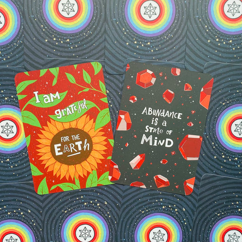 Oracle Card Deck Raise Your Vibration + Guidebook for Healing With Bag