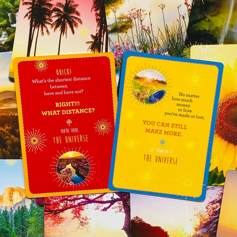 Notes From The Universe On Abundance Cards Deck Oracle Guidance With Bag