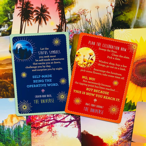 Notes From The Universe On Abundance Cards Deck Oracle Guidance With Bag