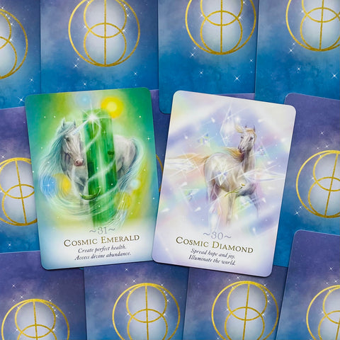 Magic of Unicorns Oracle Deck – Spiritual Unicorn Guidance Set With Bag