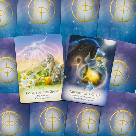 Magic of Unicorns Oracle Deck – Spiritual Unicorn Guidance Set With Bag