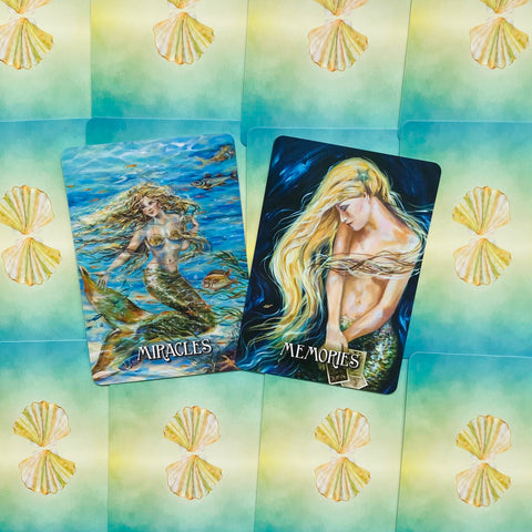 Messages From The Mermaids Inspirational Wisdom Cards Deck Oracle With Bag
