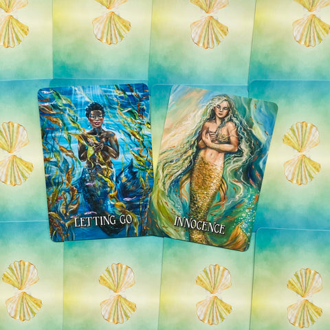 Messages From The Mermaids Inspirational Wisdom Cards Deck Oracle With Bag