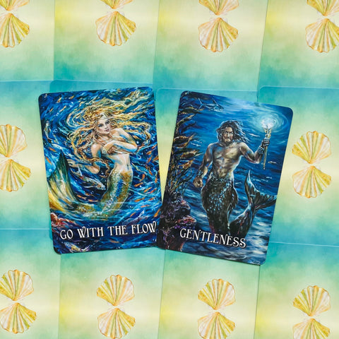 Messages From The Mermaids Inspirational Wisdom Cards Deck Oracle With Bag