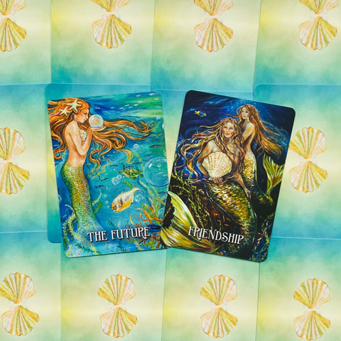 Messages From The Mermaids Inspirational Wisdom Cards Deck Oracle With Bag