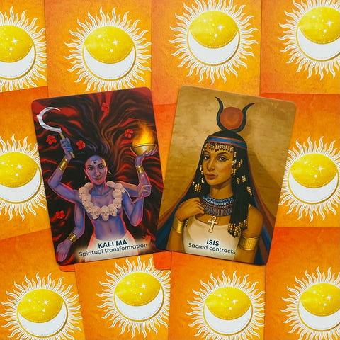 Goddesses, Gods And Guardians Oracle Cards Deck By Sophie Bashford