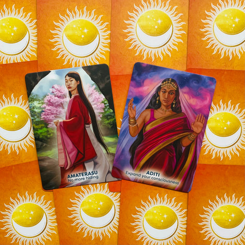 Goddesses, Gods And Guardians Oracle Cards Deck By Sophie Bashford