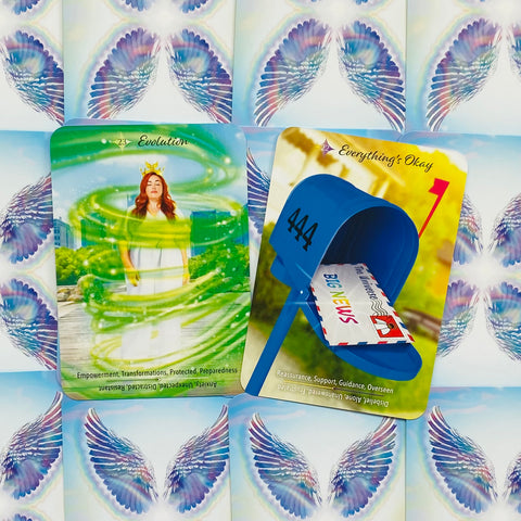 Angels & Auras Oracle Card Tarot‑Style Deck with Guide