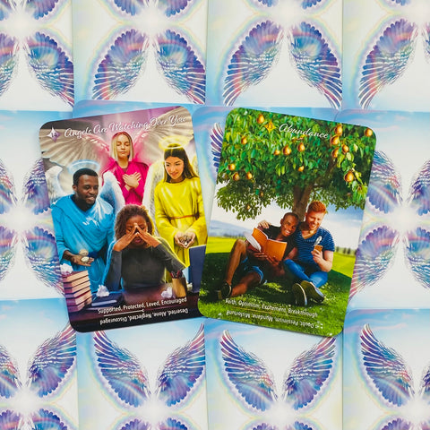 Angels & Auras Oracle Card Tarot‑Style Deck with Guide
