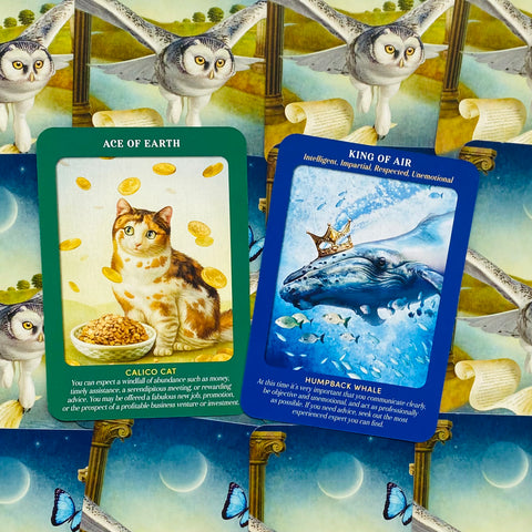 Animal Guides Tarot Cards Deck R. Valentine Divination With Bag