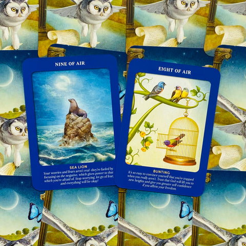 Animal Guides Tarot Cards Deck R. Valentine Divination With Bag