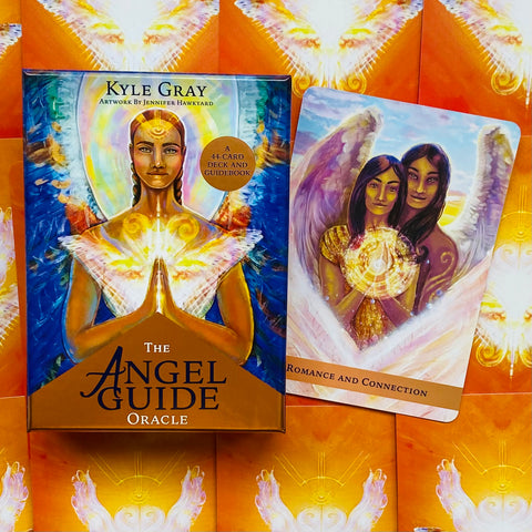 The Angel Guide Oracle Cards Deck With Guidebook  By Kyle Gray