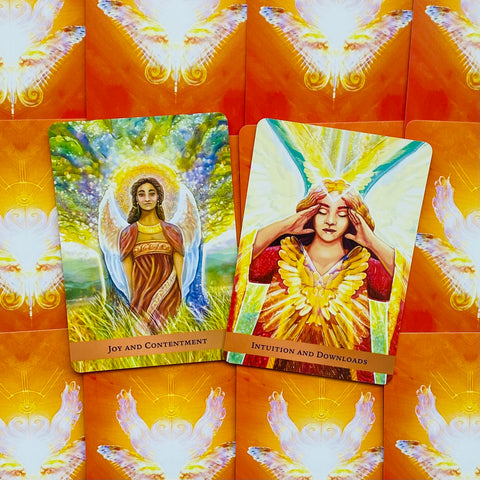 The Angel Guide Oracle Cards Deck With Guidebook  By Kyle Gray