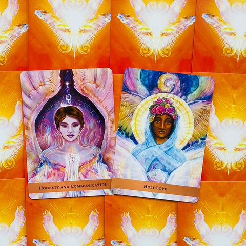The Angel Guide Oracle Cards Deck With Guidebook  By Kyle Gray