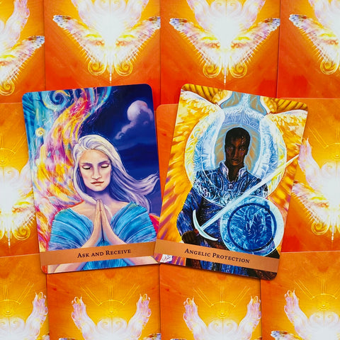 The Angel Guide Oracle Cards Deck With Guidebook  By Kyle Gray