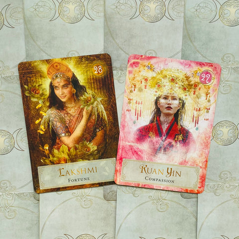 Goddess Power Oracle Set Divination Cards Deck Wisdom Baron-Reid Hay With Bag