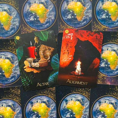 Black Goddess Within Oracle  Card Deck – Real Women Goddesses With Bag