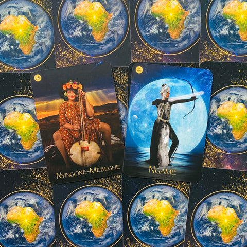 Black Goddess Within Oracle  Card Deck – Real Women Goddesses With Bag