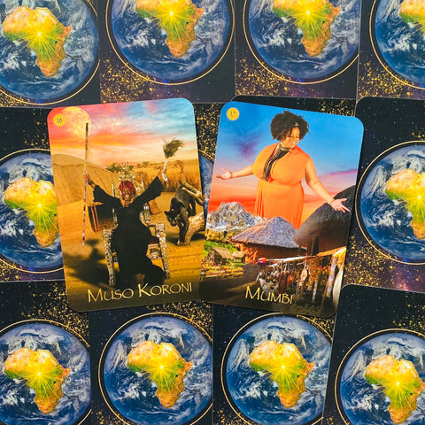Black Goddess Within Oracle  Card Deck – Real Women Goddesses With Bag