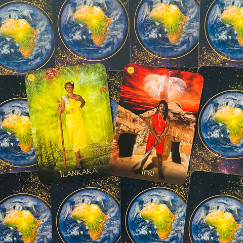 Black Goddess Within Oracle  Card Deck – Real Women Goddesses With Bag