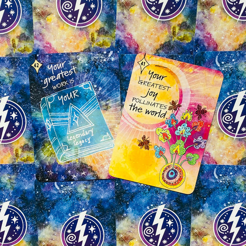 The Cosmic Mystical Messages Journey Oracle Cards Deck & Guidebook With Bag