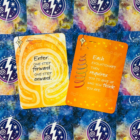The Cosmic Mystical Messages Journey Oracle Cards Deck & Guidebook With Bag