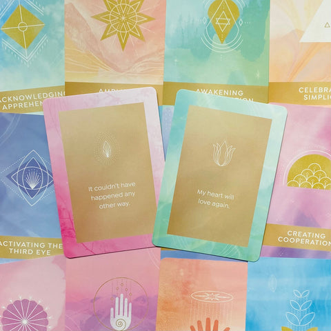 Healing Mantra Oracle Cards Deck By Matt Kahn Worthiness Abundance Love With Bag