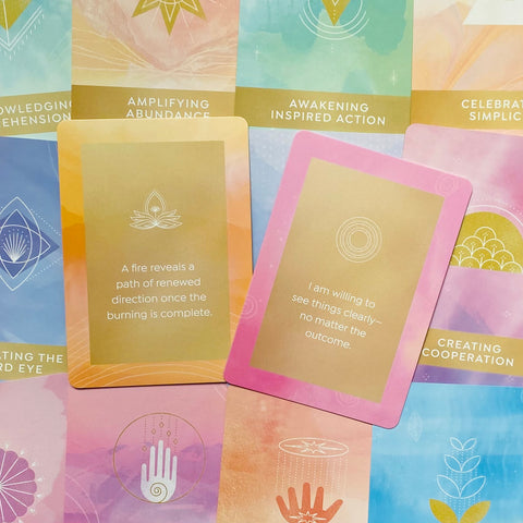 Healing Mantra Oracle Cards Deck By Matt Kahn Worthiness Abundance Love With Bag