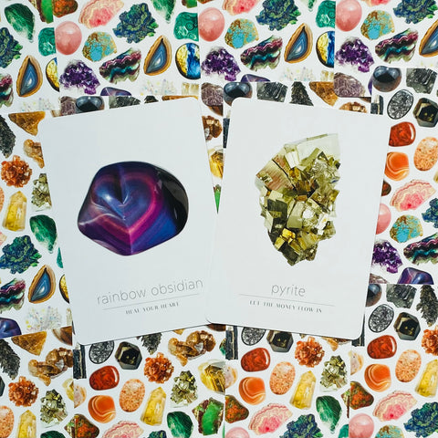 Daily Crystal Inspiration Oracle Cards Deck By Health Wealth Balance