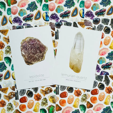 Daily Crystal Inspiration Oracle Cards Deck By Health Wealth Balance