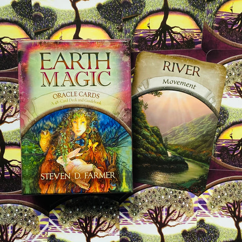 Earth Magic Oracle Cards Deck And Guidebook  By Steven D. Farmer