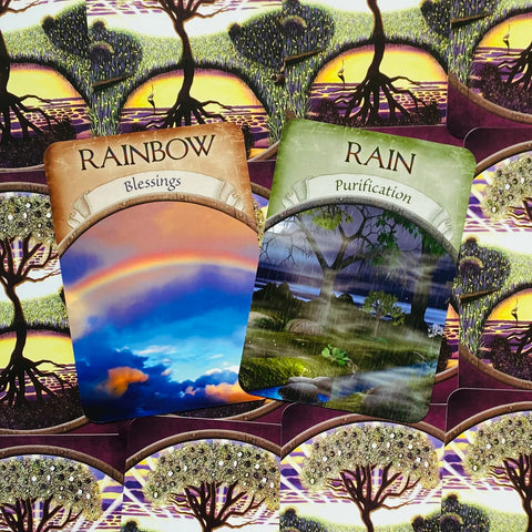 Earth Magic Oracle Cards Deck And Guidebook  By Steven D. Farmer With Bag