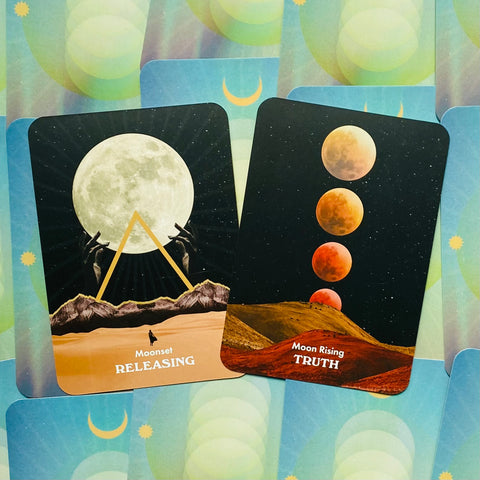Moonology Messages Oracle Cards Deck & Guidebook By Yasmin Boland