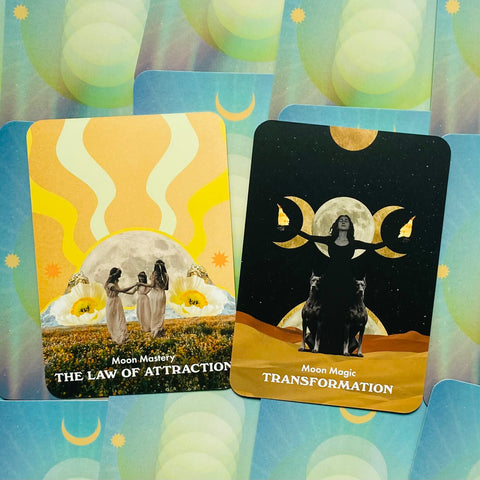 Moonology Messages Oracle Cards Deck & Guidebook By Yasmin Boland