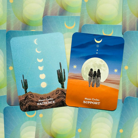 Moonology Messages Oracle Cards Deck & Guidebook By Yasmin Boland