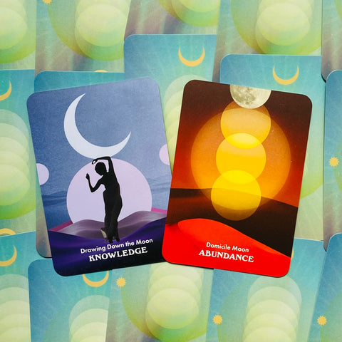 Moonology Messages Oracle Cards Deck & Guidebook By Yasmin Boland